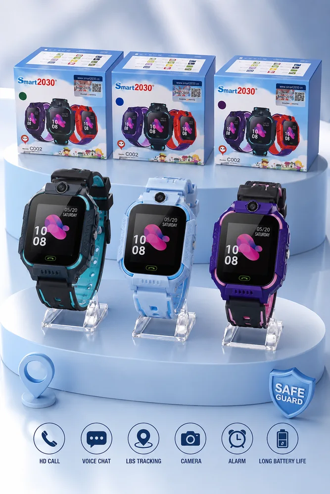 Smart2030 kids smartwatch in three colours